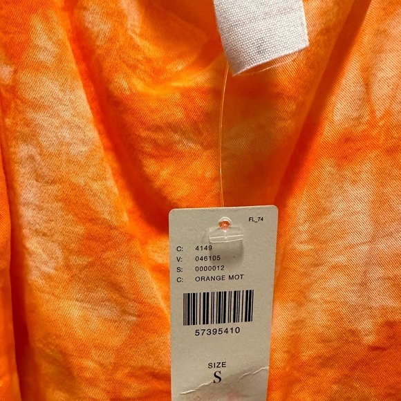 Bright orange tie dye Anthropologie romper. Amadi Emira Tie Dye Romper size S - Picture 7 of 10